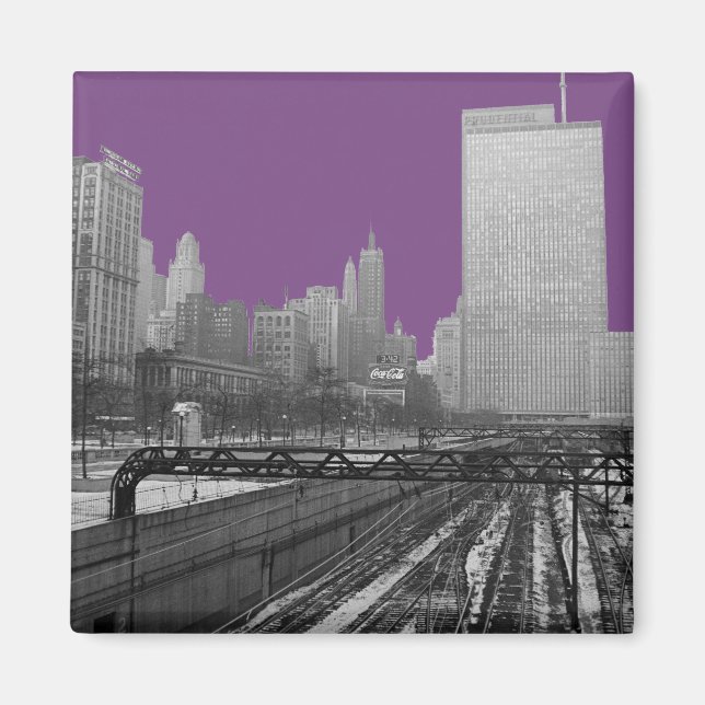 Imán El ferrocarril de Chicago Rail Yards Loop Railroad (Frente)
