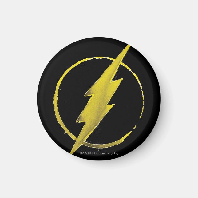 Imán El Flash | Emblema del pecho amarillo (Frente)