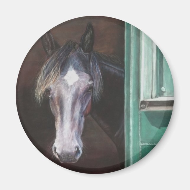 Imán El foso de la bahía se asomó por el granero (Frente)