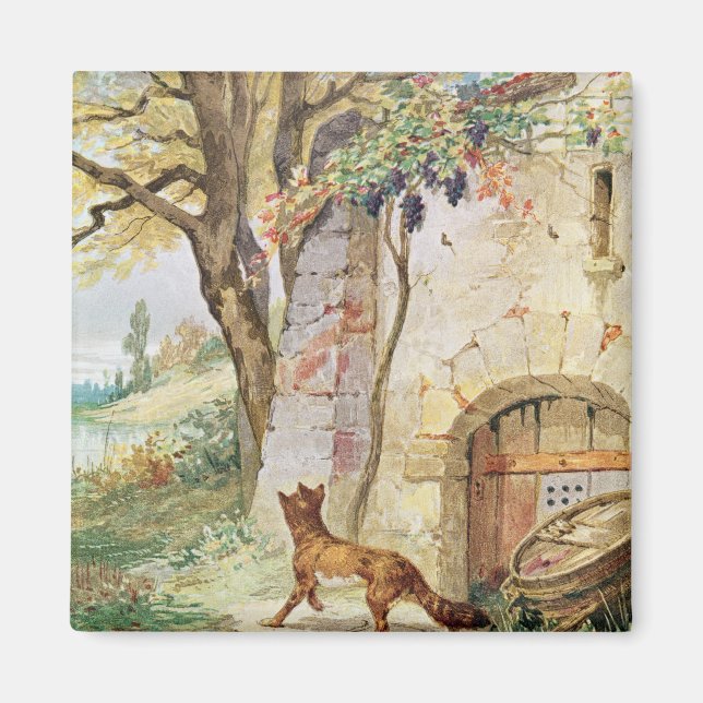 Imán El Fox y las uvas, ilustracion para (Frente)