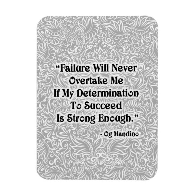 Imán El fracaso nunca superará - Cita positiva (Vertical)