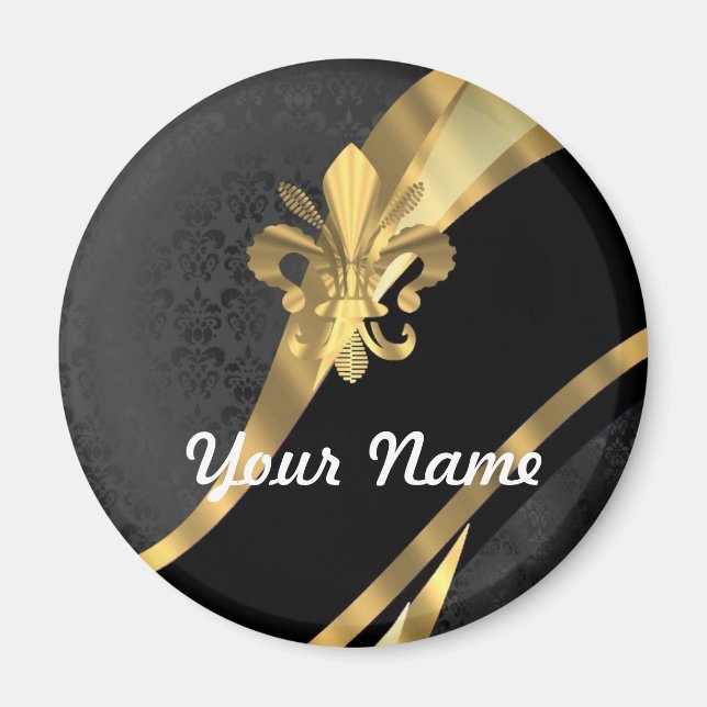 Imán El fulano de oro de los lys en negro (Frente)