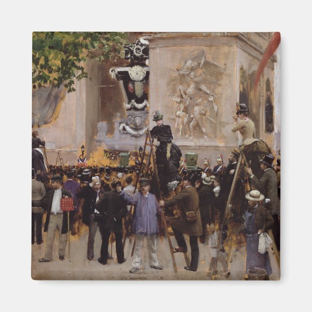 Imán El funeral de Victor Hugo (Frente)