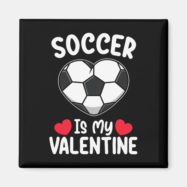 Imán El fútbol es mi deporte de San Valentín (Frente)