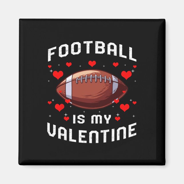 Imán El fútbol es mi fan de San Valentín (Frente)