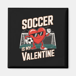 Imán El Fútbol Gracioso Es Mi Pose De San Valentín