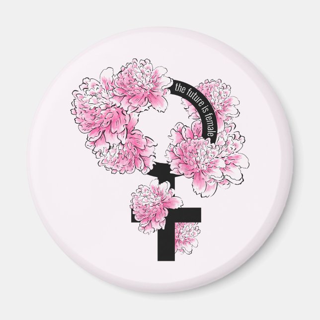 Imán El futuro es femenino (Frente)