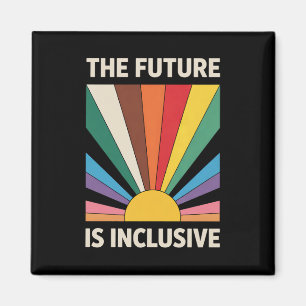Imán El Futuro Es Inclusivo Arcoíris Aliado Del Orgullo