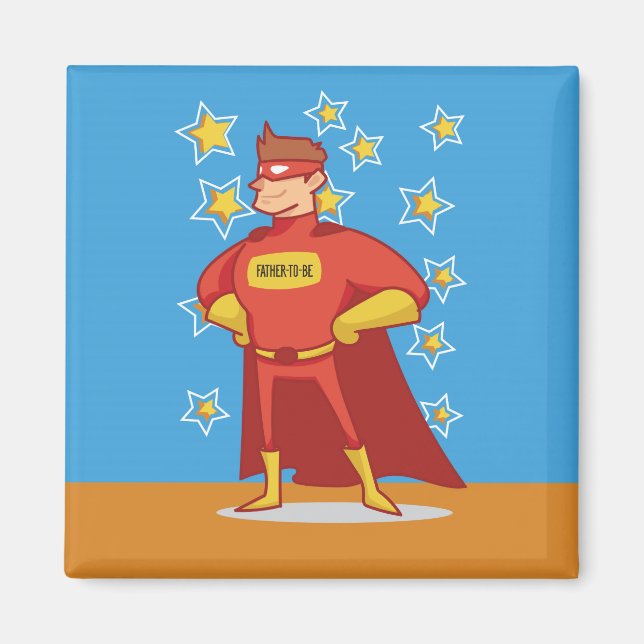 Imán El futuro superhéroe en el día del padre (Frente)
