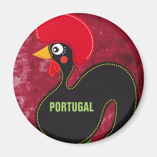 Imán El gallo de Portugal (Frente)