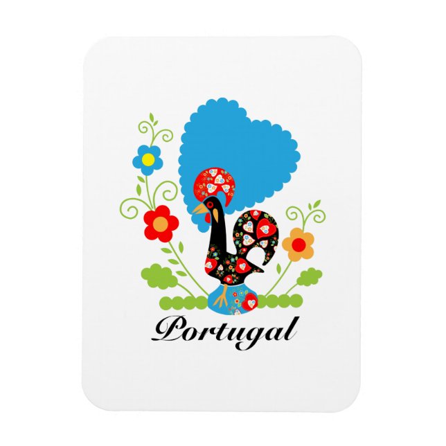 Imán El gallo portugués (Vertical)