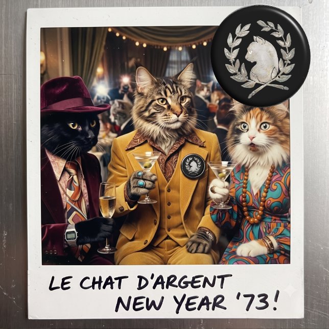 Imán El Gato de Plata París Gato de Plata Francés Vinta (Subido por el creador)