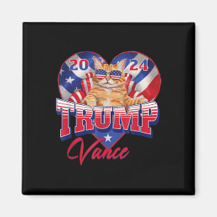 Imán El gato de Trump Vance 2024 le corazón al presiden