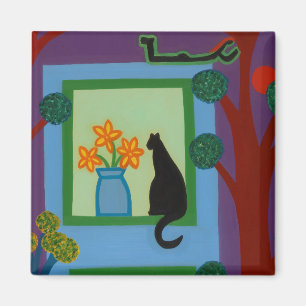 Imán El gato del creciente oblicuo 2008