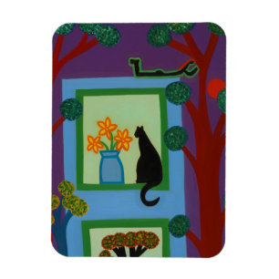Imán El gato del creciente oblicuo 2008