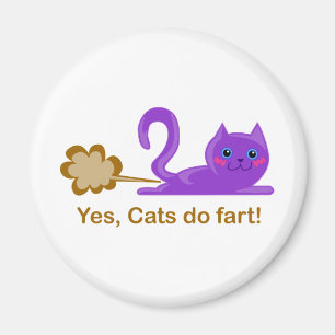 Imán ¡El gato el Farting, gato farts!
