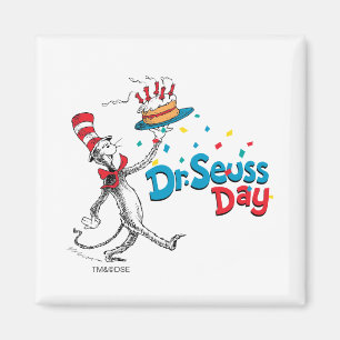 Imán El gato en el Gorra   Día del Dr. Seuss