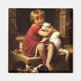 Imán El gato Mascota favorito del joven Chica (Perrault