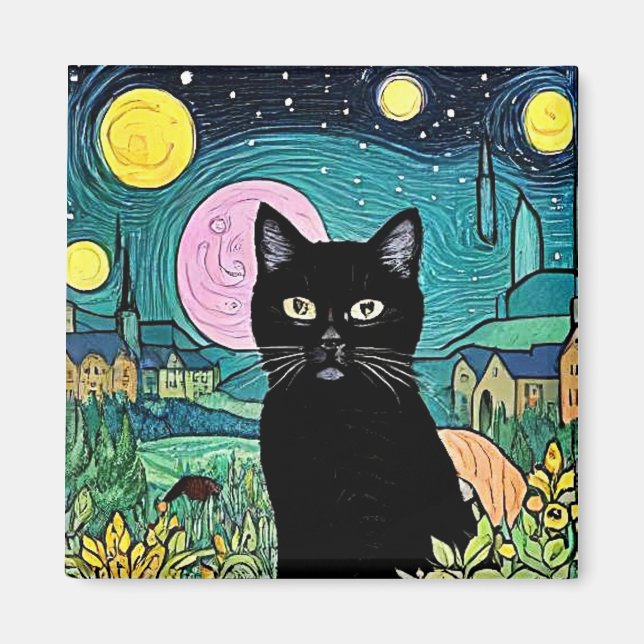 Imán El gato negro 2 (Frente)