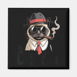 Imán El Gato Padre Gato Siames Padre Feliz Día del Padr