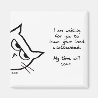 Imán El Gato Robará Tu Comida - Gracioso Magnet De Gato