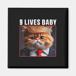 Imán El gato Trump 9 vive al bebé _1