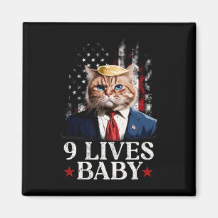 Imán El gato Trump 9 vive al bebé Trump Ganó la victori