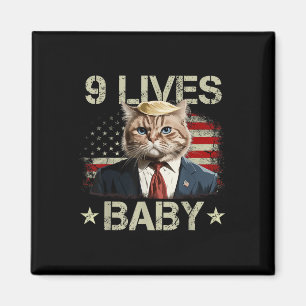 Imán El gato Trump 9 vive al bebé y es gracioso que el