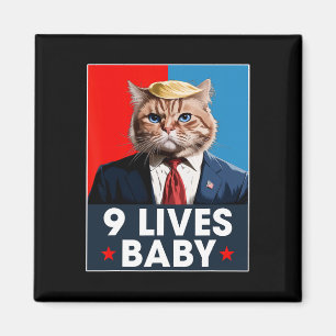 Imán El gato Trump 9 vive un voto gracioso para los gat