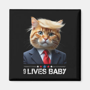 Imán El gato Trump 9 vive un voto gracioso para los gat