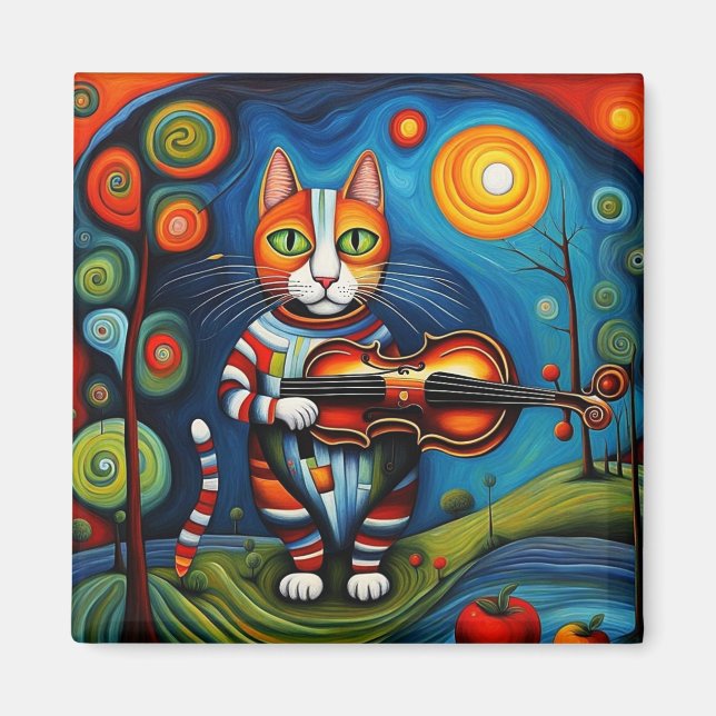 Imán El gato y el violín (Frente)