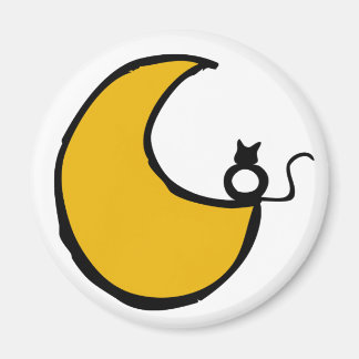 Imán El gato y la luna