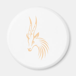 Imán El Gazelle de Thomson en estilo del dibujo del
