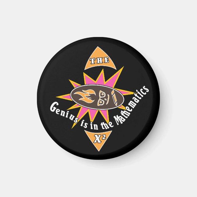 Imán El genio está en las matemáticas (Frente)