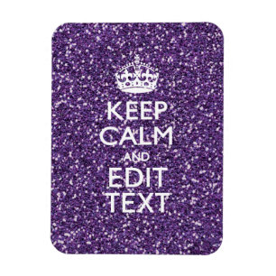 Imán El glamur morado mantiene la calma personalizada