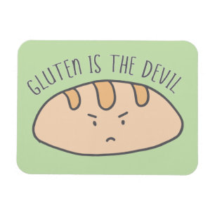 Imán El gluten divertido es el gluten del diablo libre