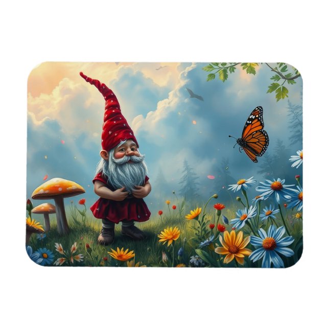 Imán El gnomo y la mariposa (Horizontal)