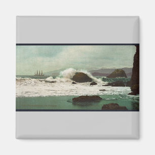 Imán El Golden Gate, obra clásica Photochrom de San