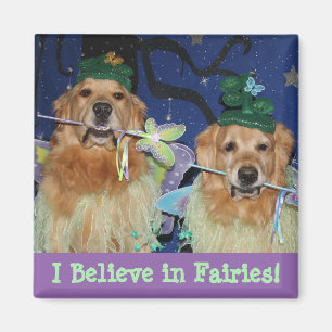 Imán El golden retriever I cree en hadas