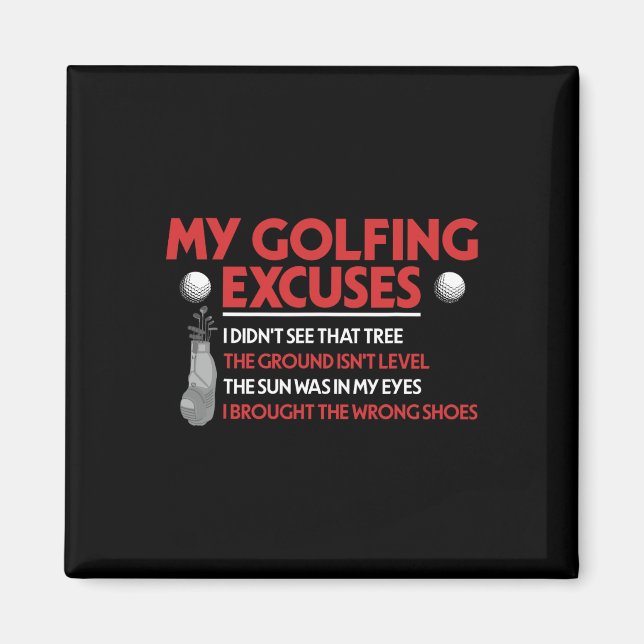 Imán El golf divertido y mis excursiones de golf que no (Frente)