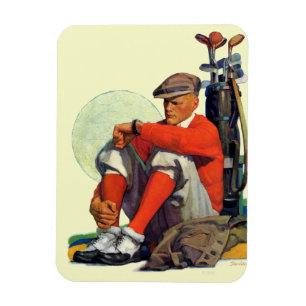 Imán El golfista guardó el esperar