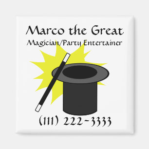 Imán El gorra del mago de la magia yo
