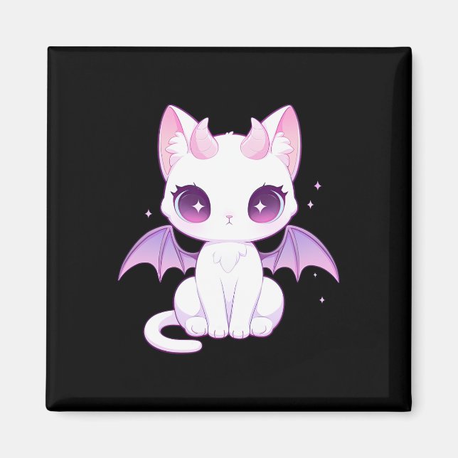Imán El Gótico Kawaii Pastel Asombroso Bruto Demon Wing (Frente)