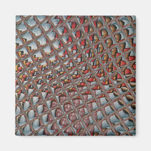 Imán El Grabado en relieve Ash Gray Maroon revisado: Un