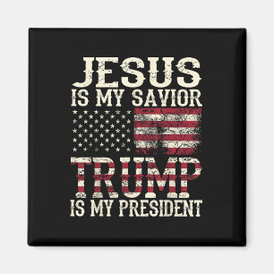 Imán El gracioso Jesús Americano Es Mi Salvador Trump E