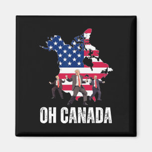 Imán El gracioso presidente Donald Trump Oh Canadá Usa 
