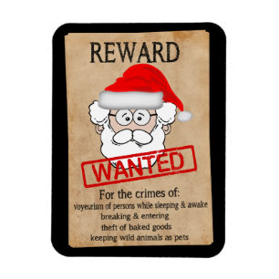 Imán El gracioso Santa Claus quería Poster