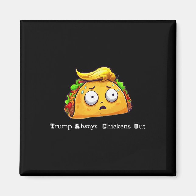 Imán El gracioso tacón Trump siempre se ríe (Frente)
