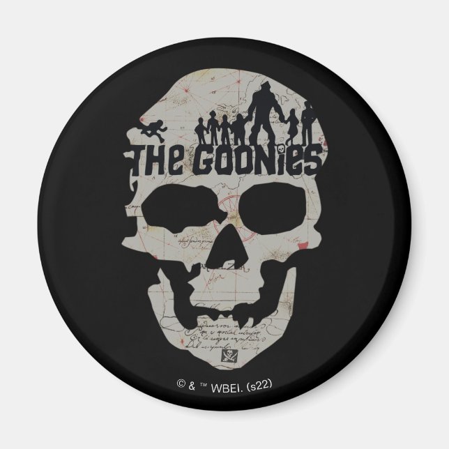 Imán El gráfico de silueta de la flor de los Goonies (Frente)