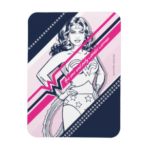 Imán El Gráfico Retro De Una Mujer Maravilla